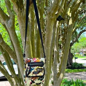 Multicolored crossbody bag will hold all your essential items